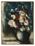 Pivoines et fleurs du jardin by Maurice de Vlaminck, Huile sur toile, offered Jun 2023