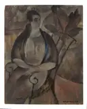 Femme assise by Rodolphe T. Bosshard, 1919, Huile sur panneau, sold Jun 2023