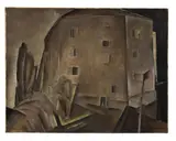 La maison hantée by Rodolphe T. Bosshard, 1921, Huile sur toile, sold Jun 2023