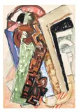 Mécanique by František Kupka, circa 1928-1933, Gouache, aquarelle et encre de Chine sur papier, sold Jun 2023
