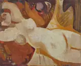 Danaé by Francisco Bores, 1966, Huile sur toile, sold Jun 2023
