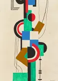 Figure by Gustave Buchet, circa 1922-1925, Gouache et aquarelle sur papier, sold Jun 2023
