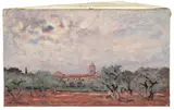 Temps doux pour les oliviers, Saint Rémy de Provence by André Hambourg, 1986, Huile sur toile, sold Jun 2023