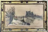 Notre Dame de Paris by Raymond Renefer, 1935, Aquarelle sur papier, sold Sep 2023