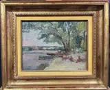 Bord de Seine by Abel Lauvray, Huile sur toile, sold Sep 2023