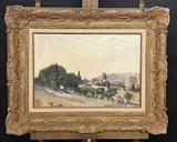 Villeneuve-lès-Avignon by Abel Lauvray, Huile sur toile, sold Sep 2023