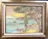 Porquerolles by Blasco Mentor, Huile sur toile, sold Sep 2023