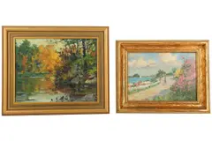 Untitled by Frank Vining Smith, Oil on board, offered Aug 2019