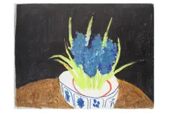 Untitled by Bernard Myers, Oil pastel, offered Aug 2019