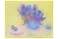 Untitled by Bernard Myers, Oil pastel, offered Aug 2019
