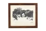 Untitled by John Hopwood, Charcoal on paper, offered Aug 2019