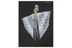 Untitled by Alec Shanks, Watercolour costume studies, some with fabric samples, offered Jul 2019