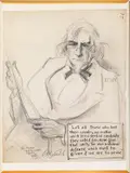 political illustration by Clarence Daniel Batchelor, charcoal, sold Sep 2013
