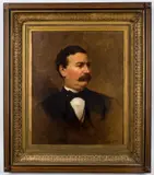 portrait of a gentleman by Samuel Waugh, oil on canvas, sold Sep 2013