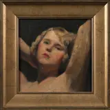 bust of a woman by Albert Jean Adolphe, oil on panel, sold Sep 2013
