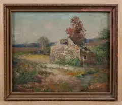 landscape by Walter I. Mattern, oil on board, sold Sep 2013
