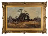 landscape by Harry Davis Fluhart-Williams, oil on canvas, sold Jun 2013