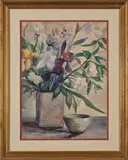 still lifes by Albert Van Nesse Greene, watercolor, sold Jun 2013