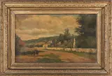 landscapes by George Brevitt Way, oil on canvas, sold Jun 2013