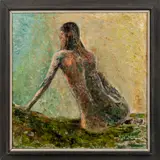 female nude by Anthony Sabatucci, oil on canvas, sold Jun 2013