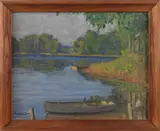 landscape by Morris Hall Pancoast, oil on canvas, sold Jun 2013