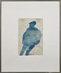 silhouttes by Thomas Bostelle, watercolor, sold Jun 2013