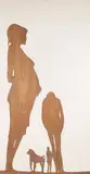 silhouette by Thomas Bostelle, oil on panel, sold Jun 2013