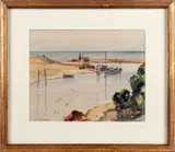 Untitled by Julius Delbos, watercolor, sold Jun 2013