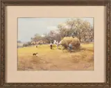 landscape by Frank F. English, watercolor, sold Apr 2013