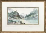 landscape by Frederic Marlett Bell-Smith, watercolor, sold Apr 2013