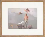 Untitled by John B. Lear Jr., oil on board, sold Apr 2013