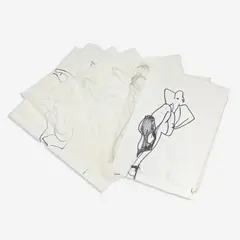 15 Drawings for Geoffrey Beene by Joe Eula, marker on paper, sold Sep 2024