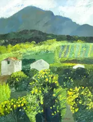 Les Citronniers by Guy Bardone, oil on canvas, sold Sep 2024