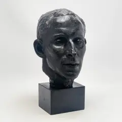 Portrait of Morris Robert Werner by Gaston Lachaise, bronze, sold Sep 2024