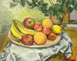 Untitled Painting (Still Life with Fruit) by Albert Bela Bauer, oil on canvas board, sold Sep 2024