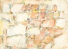 Emerging Conifer by Michael Loew, 1956, watercolor on paper, sold Oct 2024