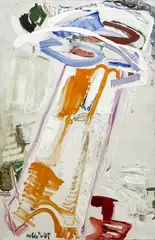 Pillar of the Gods by Ann Cole Phillips, oil and gesso on canvas, sold Oct 2024