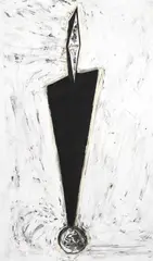 Navigator 2 by Bryan Hunt, 1988, aquatint on paper, sold Oct 2024