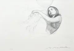 Alyse by Bo Bartlett, graphite on paper, sold Nov 2024