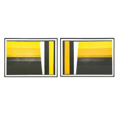 Mahgreb VIII (Diptych) by Ruth Eckstein, serigraph and collage, sold Nov 2024