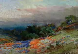 Lupine and Poppies by Harry Best, oil on canvas, sold Nov 2024