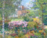 Couleur de printemps by Pierre Bittar, oil on canvas, sold Nov 2024