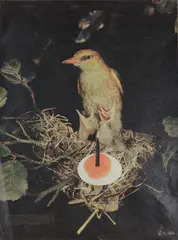 Oiseau by Georges Hugnet, Collage de magazines sur papier, sold Mar 2016