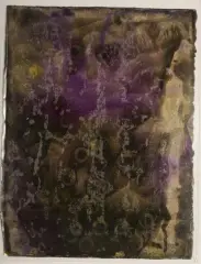 Décalcomanies by Georges Hugnet, Gouache, encre, pastel, émail sur papier, ensemble de sept Chacun:, sold Mar 2016