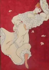 Femme élégante by Leonetto Cappiello, Aquarelle, encre et graphite sur papier, sold Mar 2016