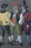 Projet de costumes d'homme by Georges Wakhévitch, 1969, Gouache, sold Dec 2015