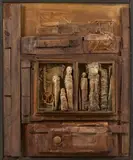 * La grande famille by Louis Pons, 2013, Technique mixte et assemblage sur panneau, sold May 2017