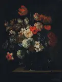 Bouquet de fleurs sur un entablement by Jean-Baptiste Monnoyer, Toile, sold May 2010