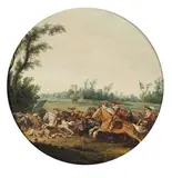 Choc de cavalerie by Pieter de Neyn, Panneau de chêne, une planche, sold May 2010