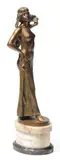 Salomé by Victor Heinrich Seifert, Epreuve en bronze patiné, sold May 2010